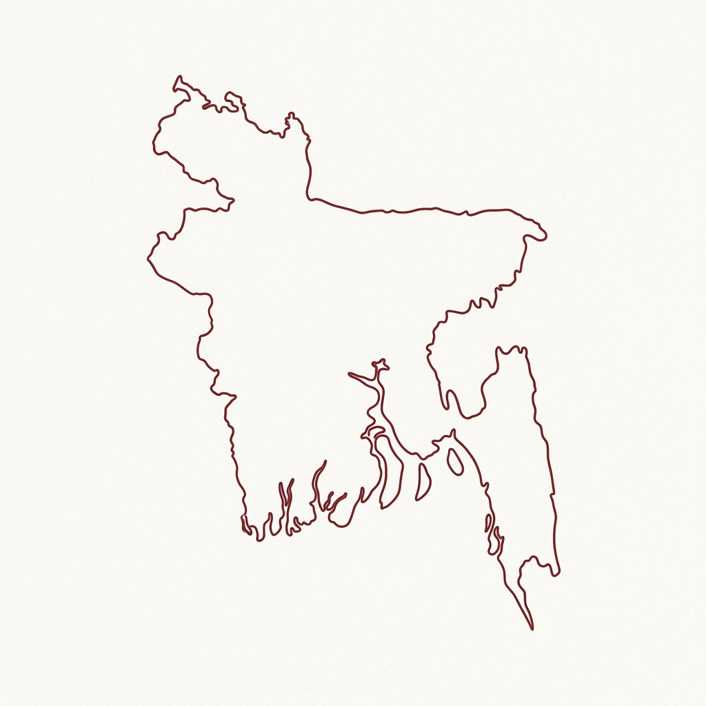 Map of Bangladesh Doodle